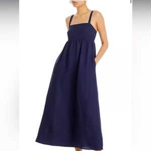 L'agence empire waist midi dress